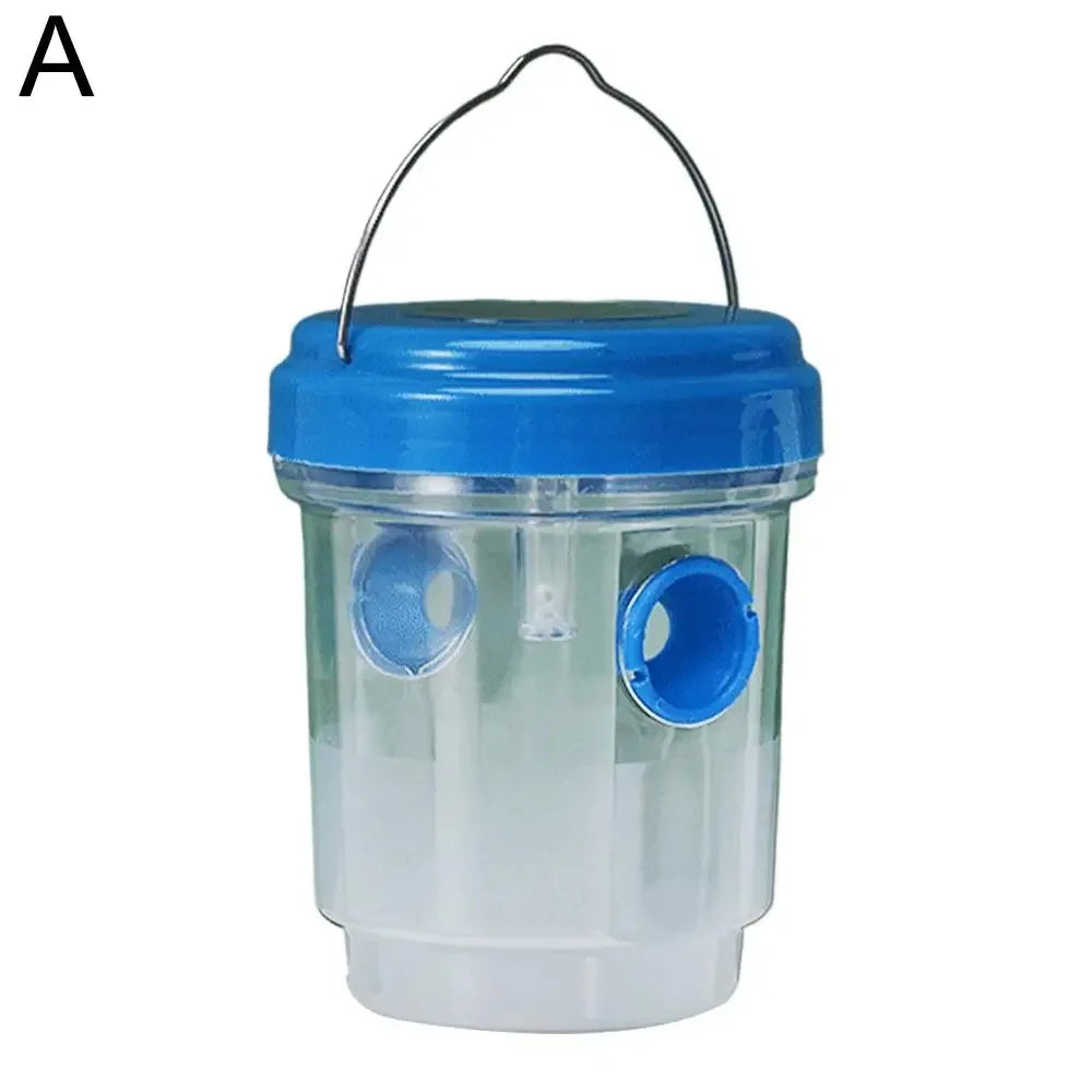 Solar Powered LED Insect Killer Mosquito Zapper Outdoor Hanging Trap Safe Non-Toxic Reusable Lamp Light Trap Pest Control Light Oasis Select MF-blue