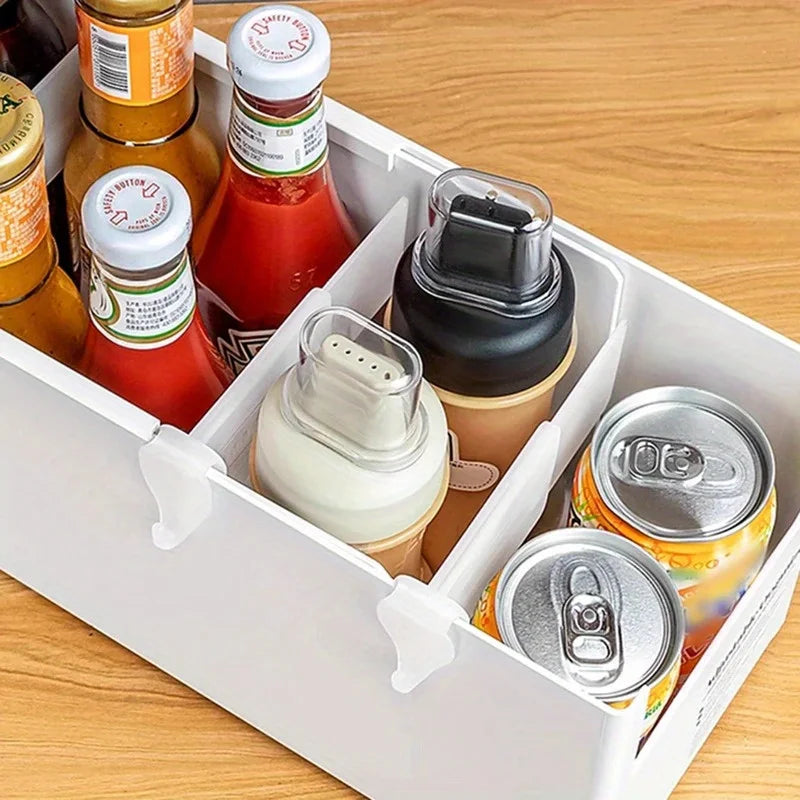 4 Pack Fridge Organizer Dividers Clear Plastic Adjustable Refrigerator Shelf Separators Kitchen Storage Holders Container 2 Oasis Select