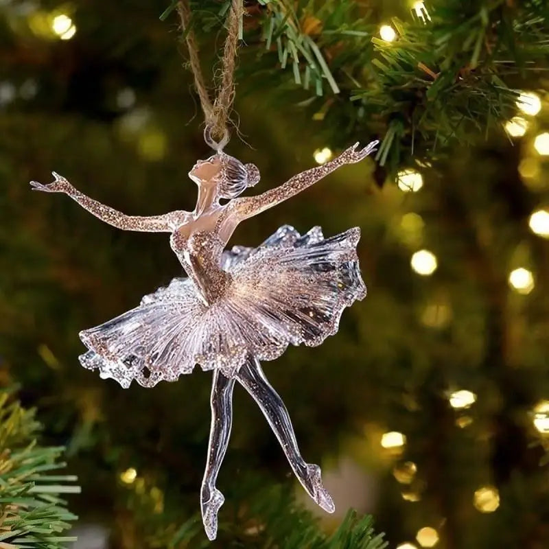 Sparkling Ballerina Acrylic Pendant | Car & Christmas Ornament