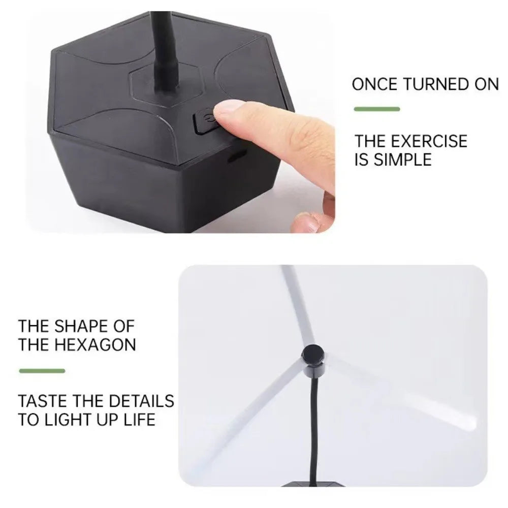 USB Rechargeable Fly Repellent Fan Can Drive Flies Multi-Functional Insect Repellent Fan Soundless Safe Fly Fans for Food Oasis Select