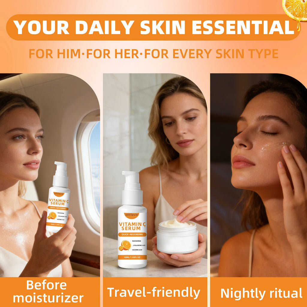 ottilavie Vitamin C Serum – Hydrating Face Serum for Sensitive Skin Vitamin C Face Serum Oasis Select