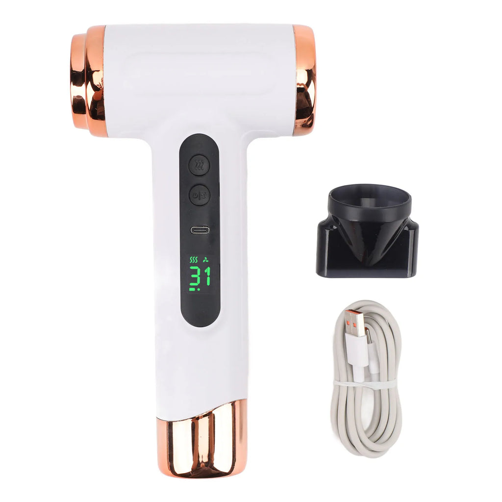 URGGU Cordless Hair Dryer 15000mAh USB 200W Travel Portable