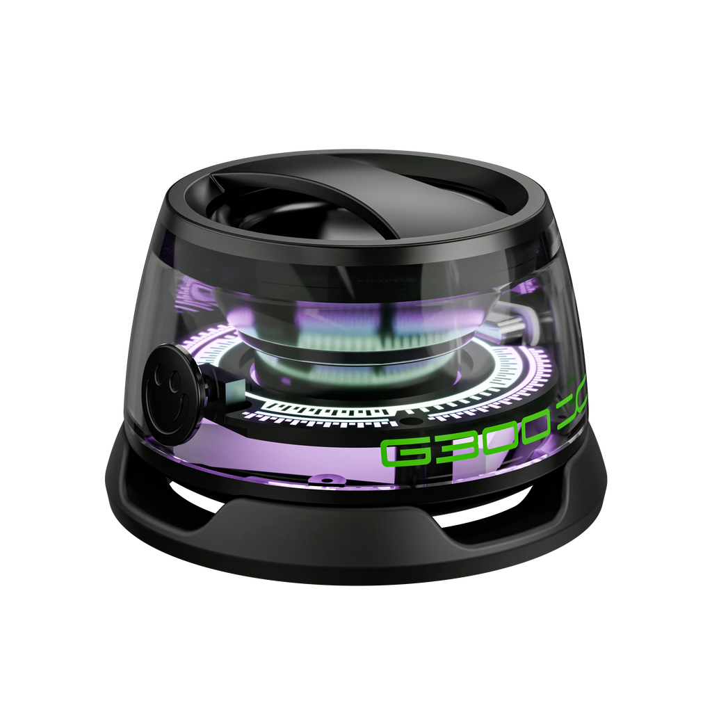 New Wireless Bluetooth speaker Gift Magnetic bracket portable High-sound quality TWS interconnected LED color light mini speaker Oasis Select Black