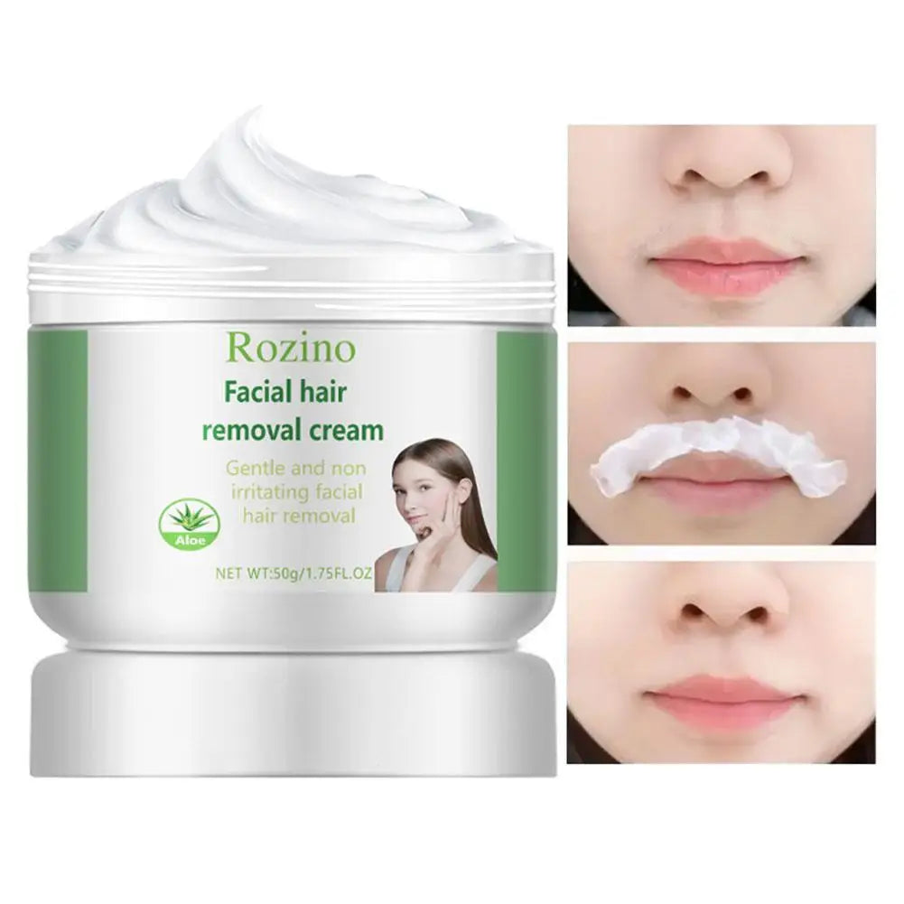 Facial Depilatory Cream,Hair Removal Cream for Upper Lip & Chin Gentle Non-Irritating Painless Body Hair Removal Cream for Women Oasis Select
