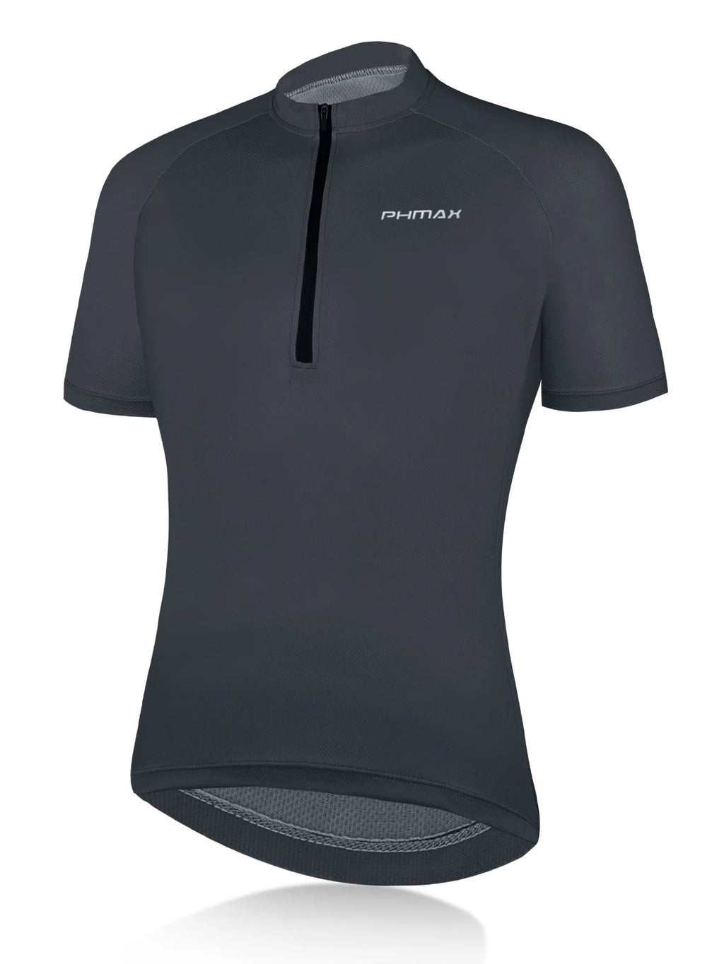 PHMAX Summer Men Cycling Jersey Breathable Quick Drying Short Sleeve Night Reflective Cycling Shirt Sports Loose Casual Clothes Oasis Select Dark gray XL
