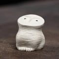Yixing Zisha Tea Pet Owl Ornament Creative Handmade Sculpture Bird Tea play Tea Ceremony Accessories Ceramic Чаепитие Oasis Select Owl white