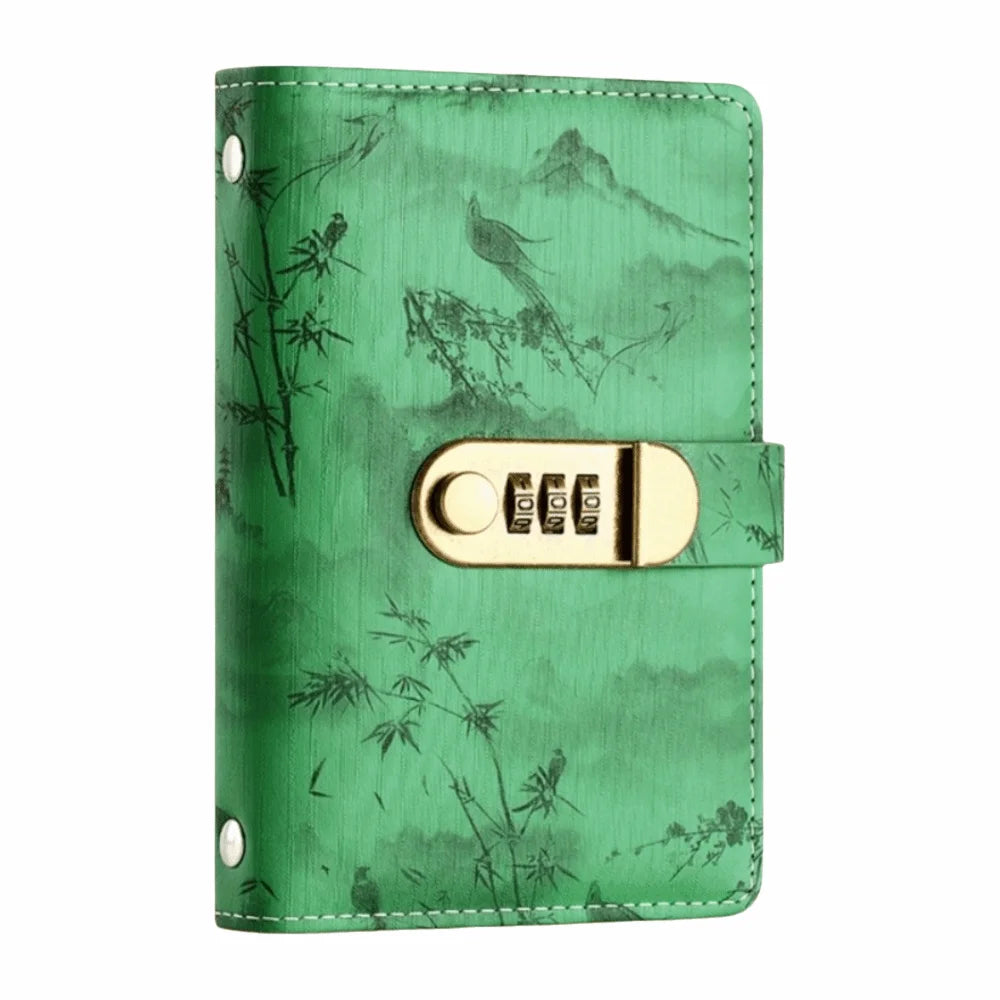 Waterproof Fixed Deposit Book Easy and Fun Multi Pockets Budget Bill Organizer Save Money with Password Lock Oasis Select Green