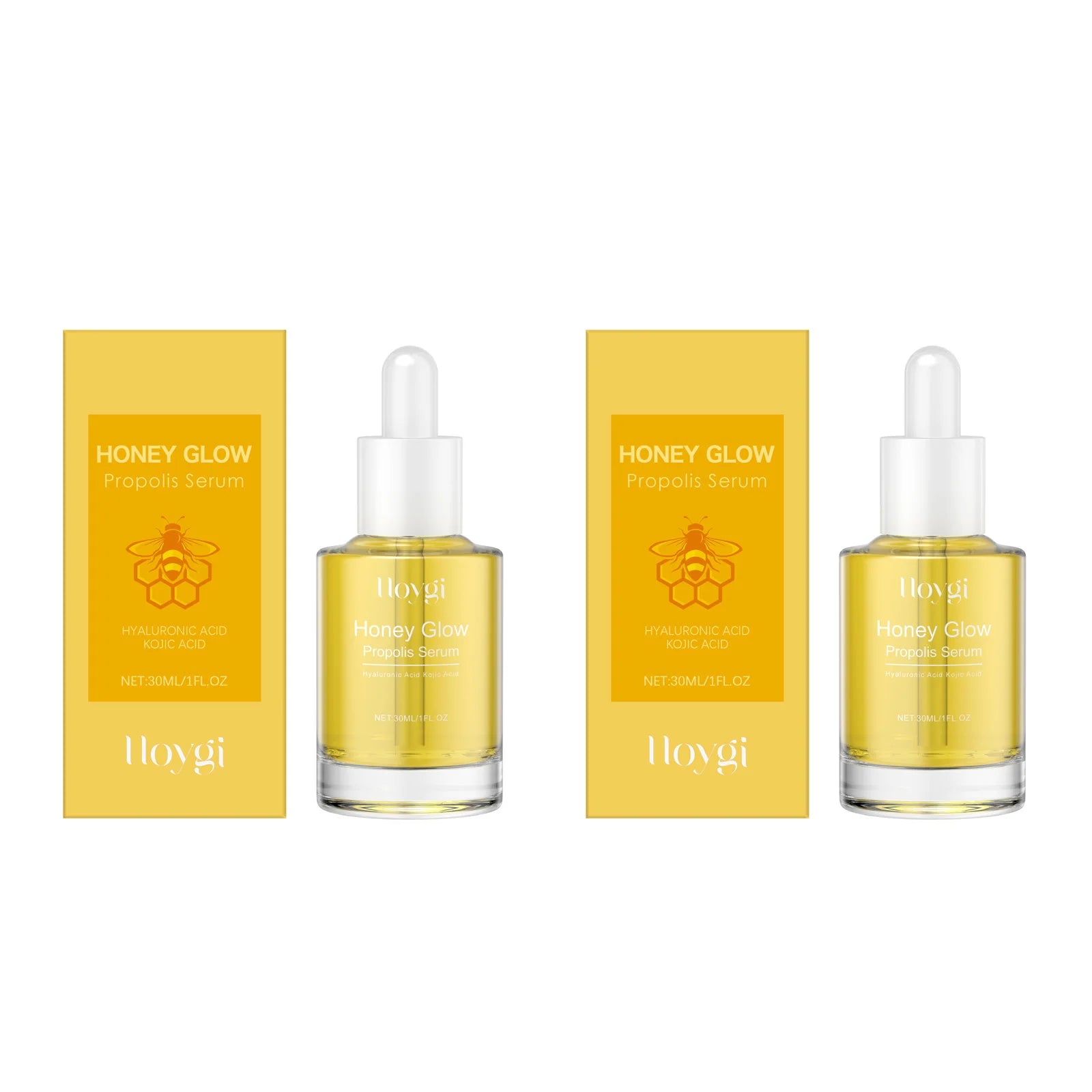 Hoygi Propolis Face Serum – Acne, Hydration & Brightening Propolis Face Serum Oasis Select 2 x 30ml Boxed
