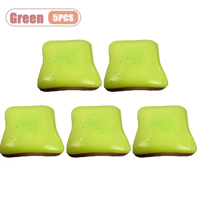 Ultra Soft Slow Rising Cream Toast Squishy Realistic Food Stress Relief Decompression Fidget Sensory Toy for Adults Novelty Gift