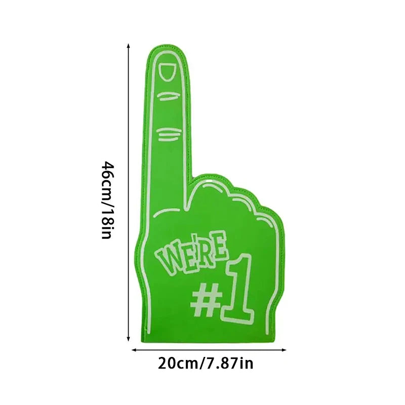 Finger Foams Sports Cheerleading Party Hand Props 1 Noise Makers Props Giant Hands Sports Favors Cheering Palm Party Props Oasis Select Green