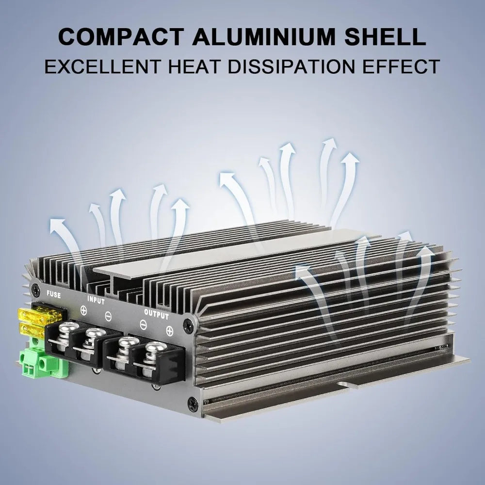 600W High Power Voltage Reducer DC 48V 60V 72V Step Down to 12V 50A Buck Converter Module Car Truck Power Regulator Transformer Oasis Select