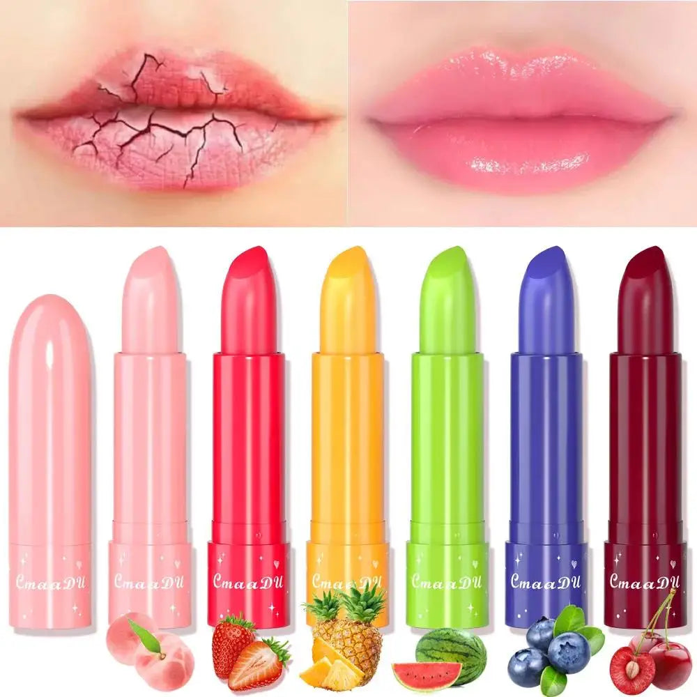 CmaaDu 6-Color Changing Lipstick – Fruit Tinted Lip Balm
