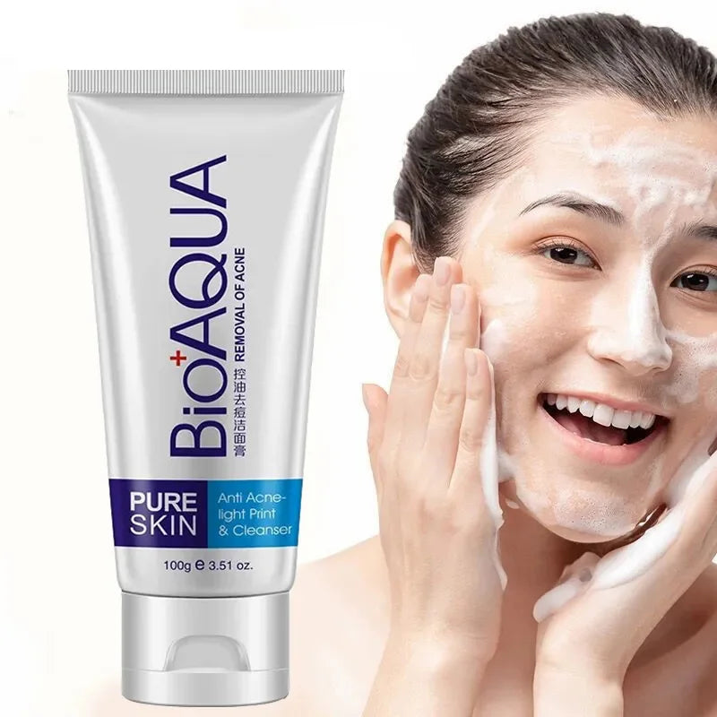 BIOAQUA Anti-Acne Foaming Face Wash – Blackhead & Wrinkle Foaming Facial Cleanser Oasis Select Default Title