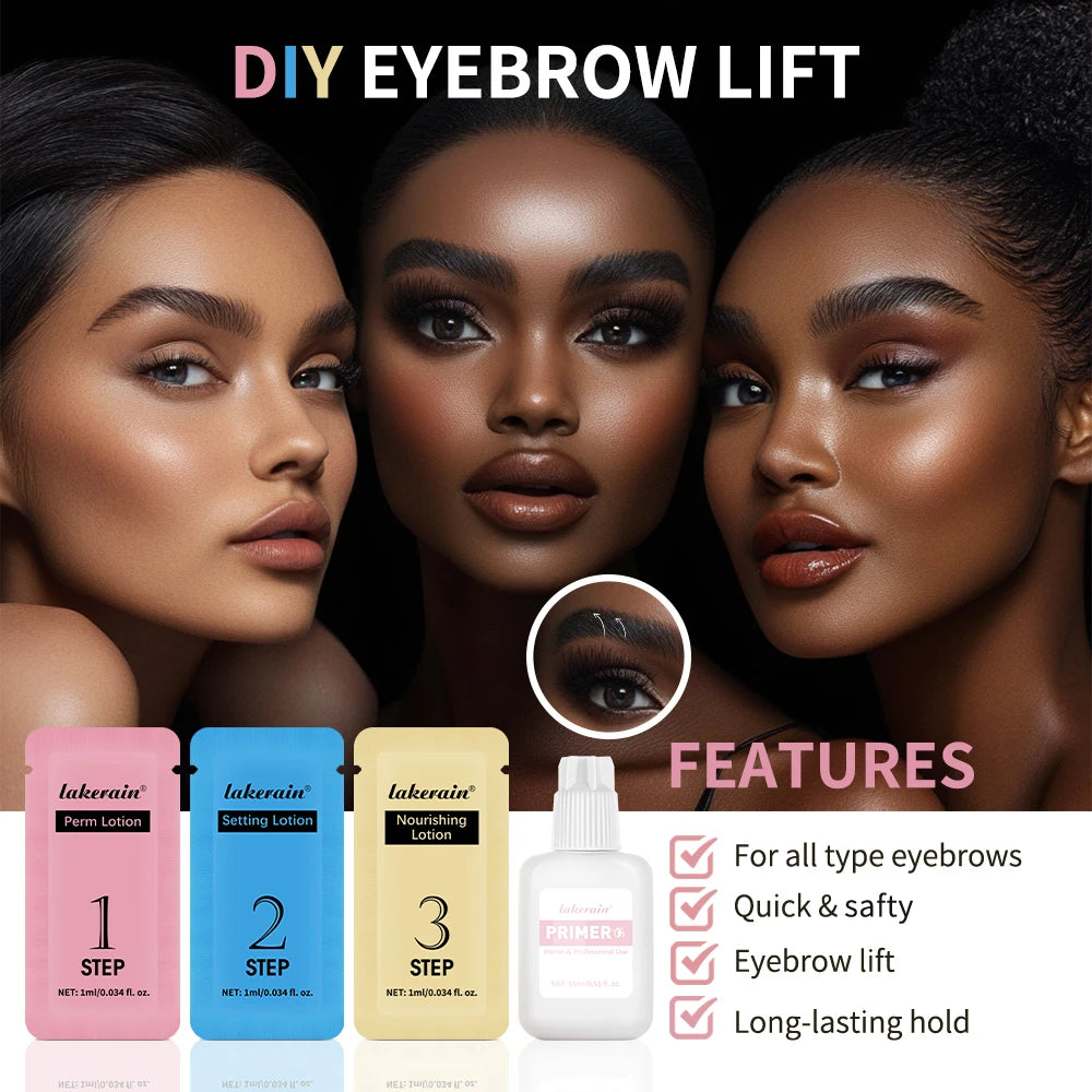 Brow Lamination Kit At Home DIY Eyebrow Lamination Kit Professional Eye Brow Perm Kit Instant DIY Eyebrow Lift Kit for Fuller Oasis Select
