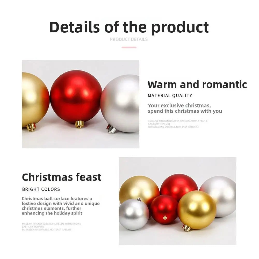 15cm Matte Christmas Ball Ornament | Holiday Ceiling Decor