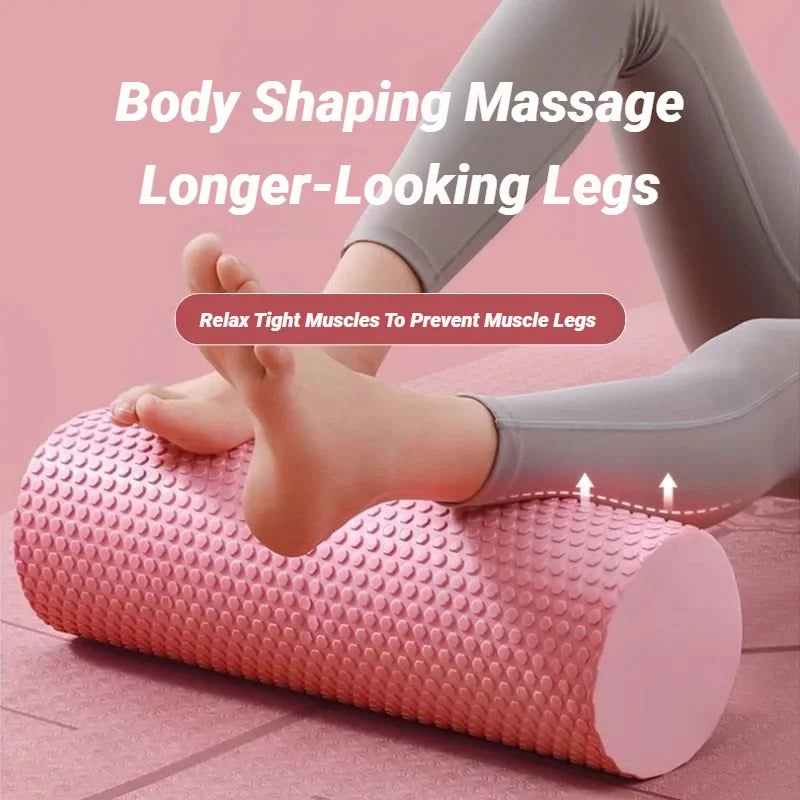 Solid EVA Foam Roller for Beginners Yoga Column Muscle Relaxer Massage Roller for Pilates Lumbar Relief Fitness Equipment Oasis Select
