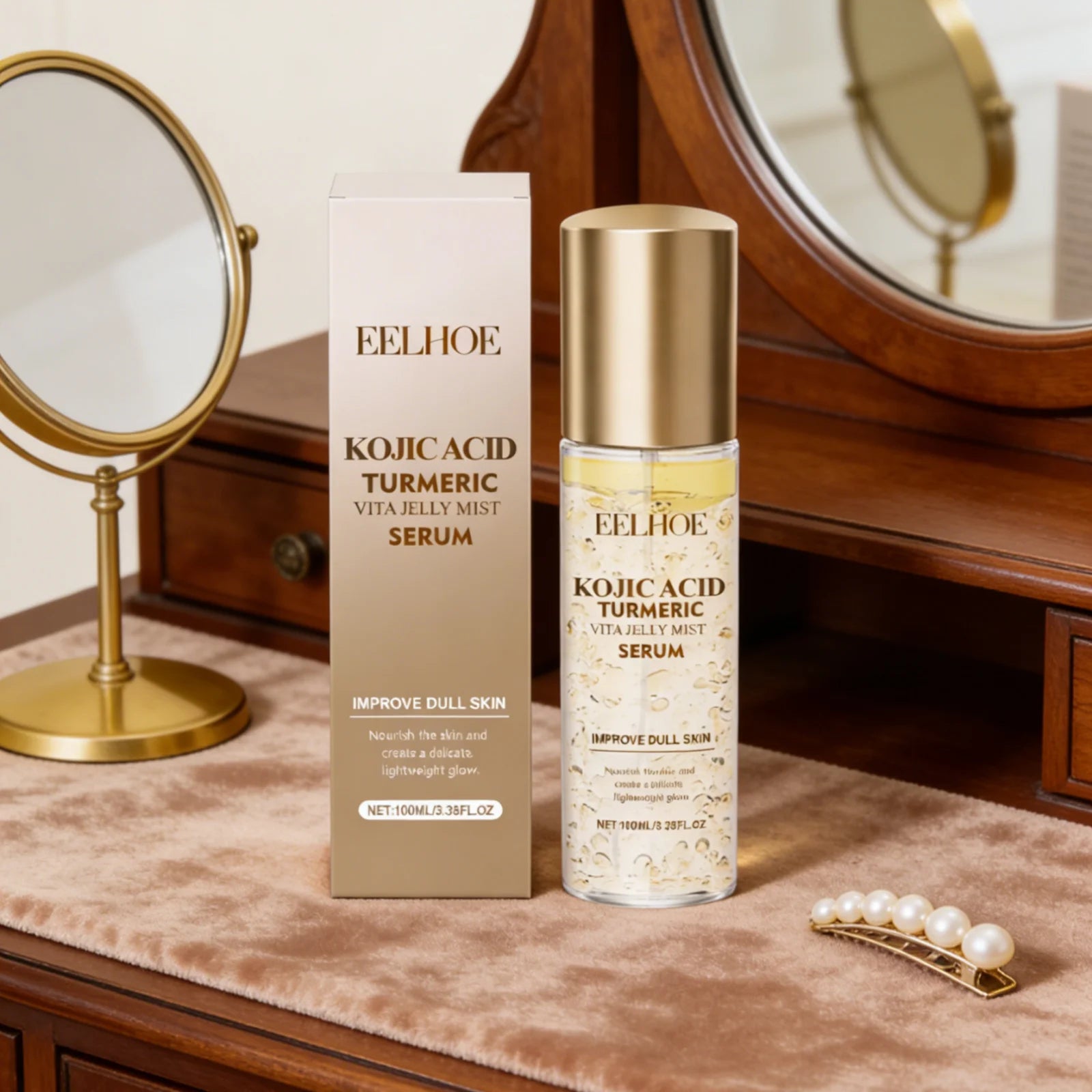 Eelhoe Kojic Acid Turmeric Face Mist Serum 100ml | Deep Hydration Face Serum Mist Oasis Select