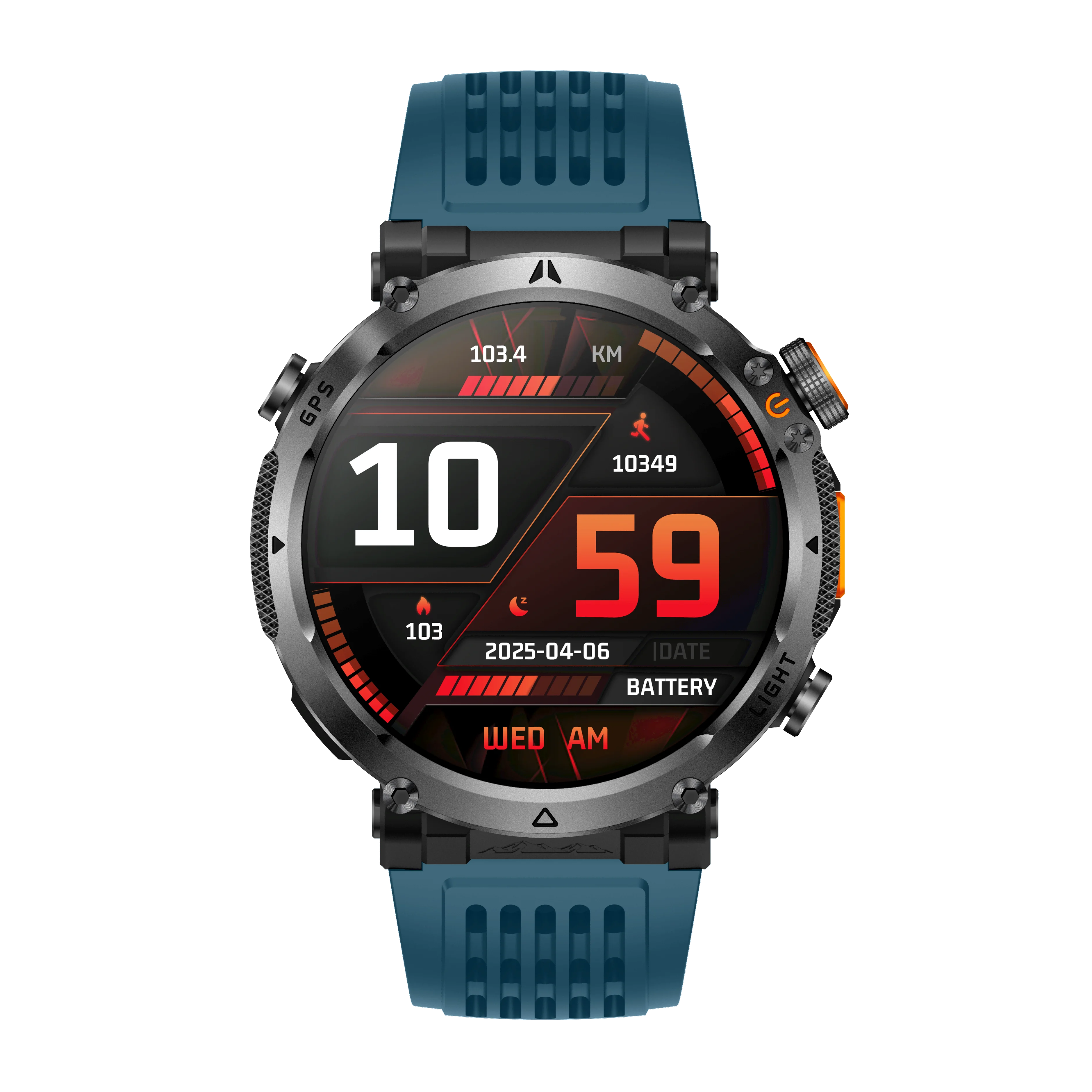 GPS Sports Smartwatch 1.7" HD Bluetooth Call Health Monitor