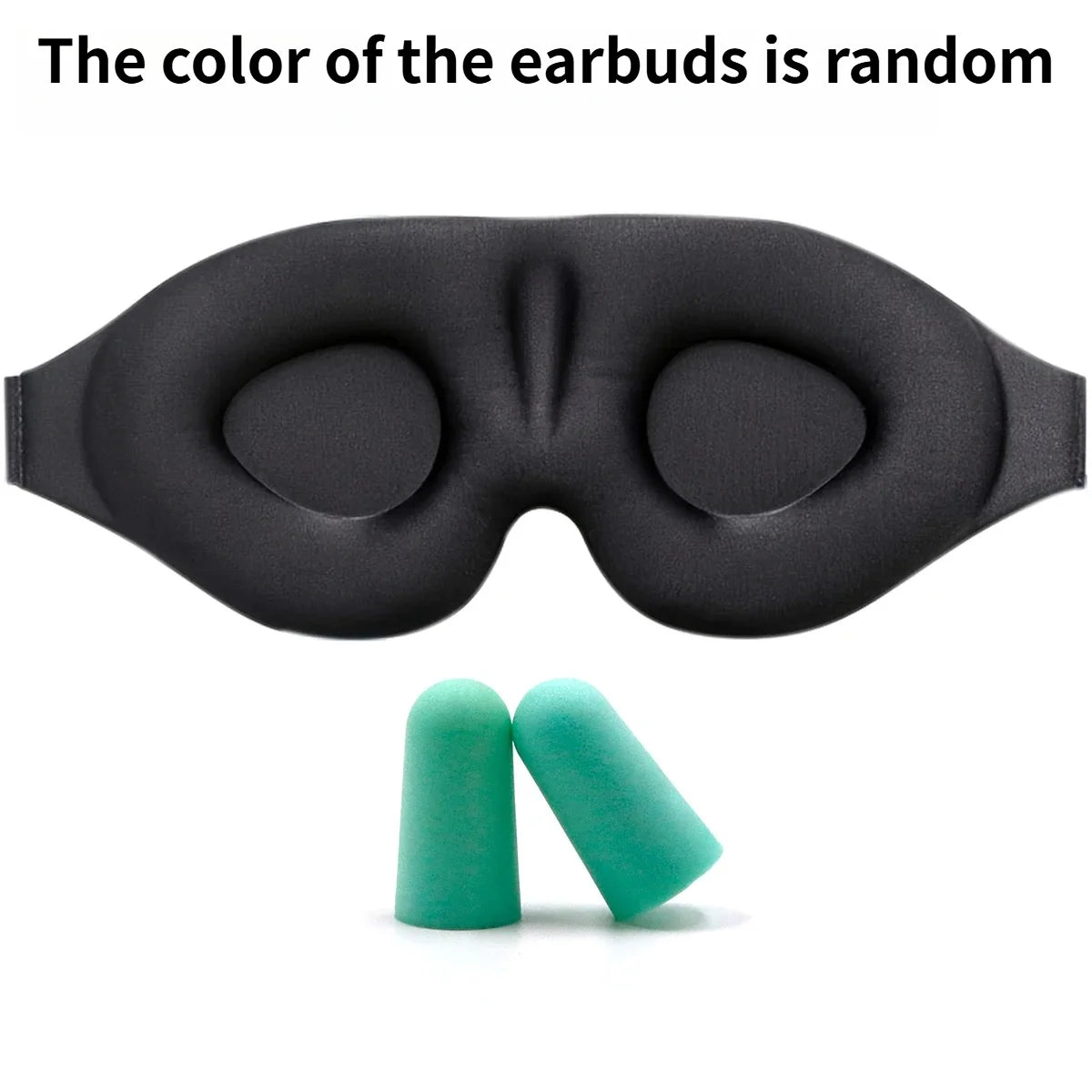 3D Sleep Mask Earplugs Breathable Light Blocking Eye Mask Zero Pressure Contoured Comfortable Travel Sleep Aid New 2026 Oasis Select Mask Earbuds