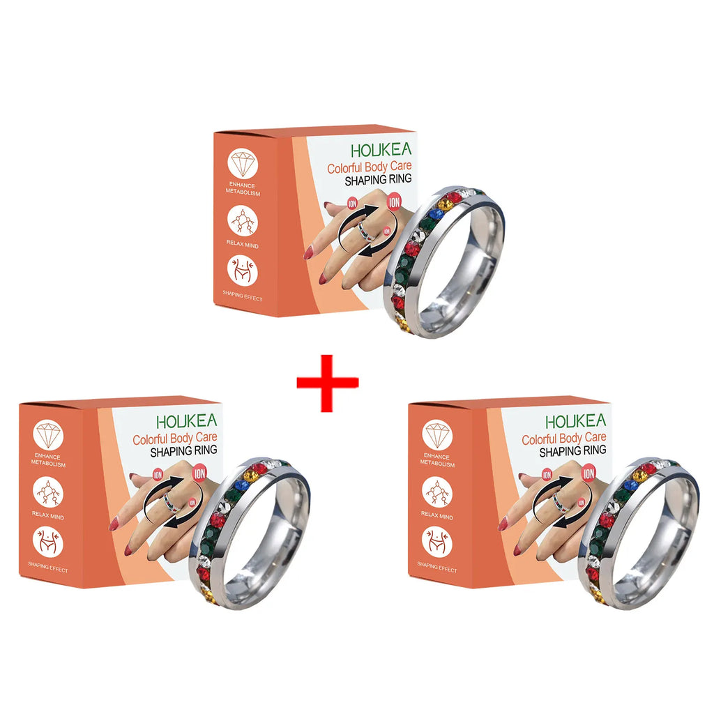 HOUKEA Slimming Ring – Blood Circulation & Body Shaper Slimming Wellness Ring Oasis Select 3pcs boxed