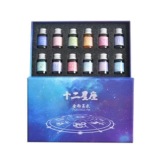 Starry Sky Glass Pen Set Signature Pen Crystal Student Dip Pen Glass Dip Pen Stationery Gift Pen Oasis Select 2