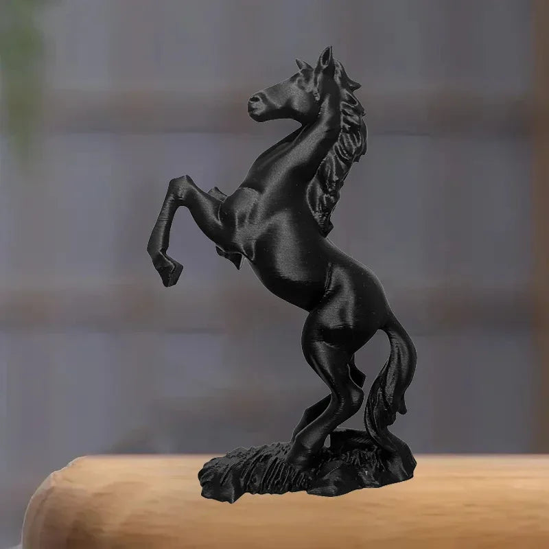 3D Printed Horse Statue Pegasus Sculpture Horse Year Ornament Modern Animal Art Decor Success Symbol For Home & Office Oasis Select