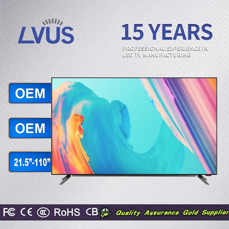 70 Inch 4k Television Android 2k Smart Tv 32 43 50 55 60 65 75 85 Inch for Cinema Experience Oasis Select