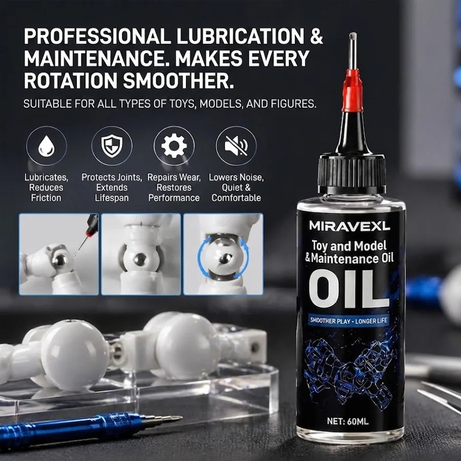 MIRAVEXL Model Maintenance Lubricating Oil Action Figure Joints Care Rust Proof Hobby DIY Lubricant Accessory Oasis Select