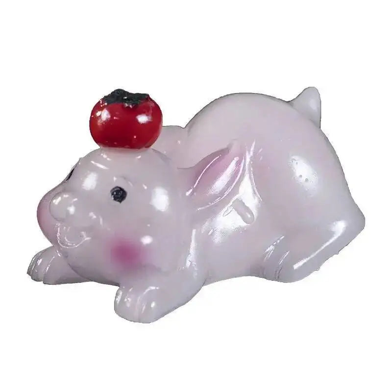 Color-changing Jade Rabbit Tea Pet Lucky Mini Gift Accessory Daily Tea play Compact Living Room Ornament Oasis Select