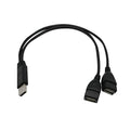 USB 2.0 Y Splitter Cable – Dual USB Female Power & Data USB Splitter Cable Oasis Select United States