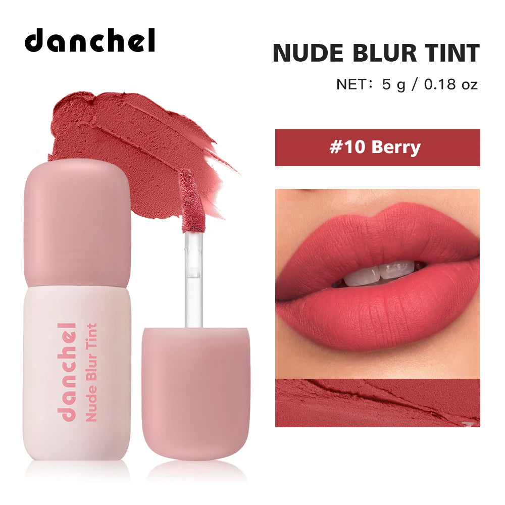 Soft Matte Lip Tint Long Lasting Lightweight Non-sticky Smooth Velvet Lip Gloss 2 In 1 Natural Lip & Cheek Blush Cream Daily Bea Oasis Select Color 10