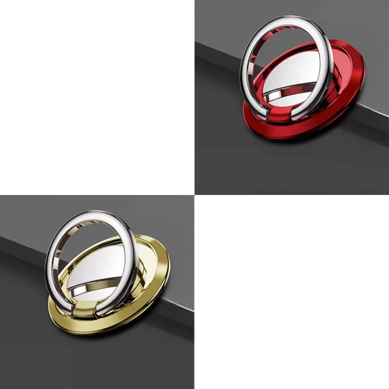1/2/3pcs Luxury Finger Ring Holder Stand Grip 360 Rotating For Mobile Phone Car Magnetic Mount Phone Back Sticker Pad Unniversal Oasis Select 2pcs mix 2