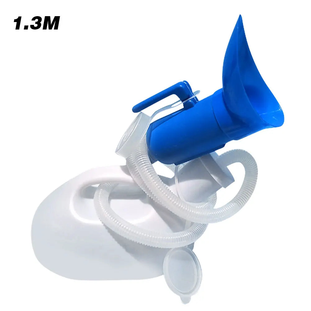 2000ml Portable Urinal With Hose For Women Men 1.3/1.6m Extension Long Tube Toilet Outdoor Urinal Chamber Pot For Camping Travel Oasis Select 1.3M
