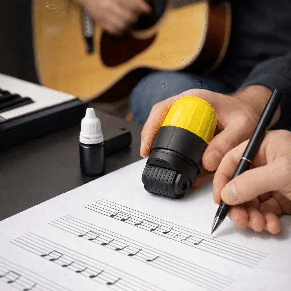 Music Notation Stamp Roller Staff for Piano Guitar Music Theory Teaching Aids Useful Teaching Musical Instrument Teaching Tools Oasis Select
