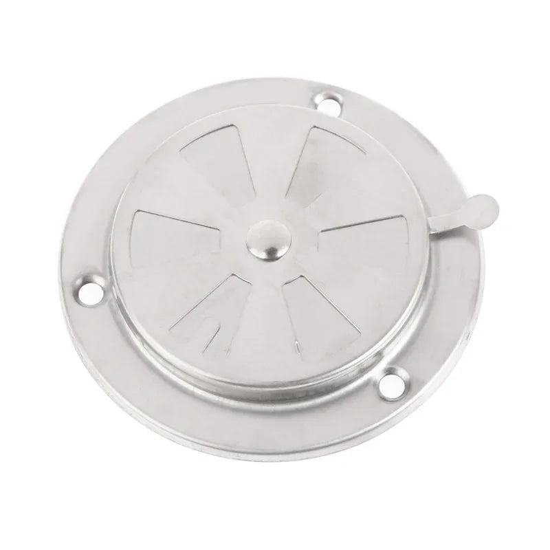 95/125mm Adjustable Air Vent Grille Round Ducting Ventilation Grilles Cover Stainless Steel BBQ Grill Smoker Exhaust Vent Stove Oasis Select