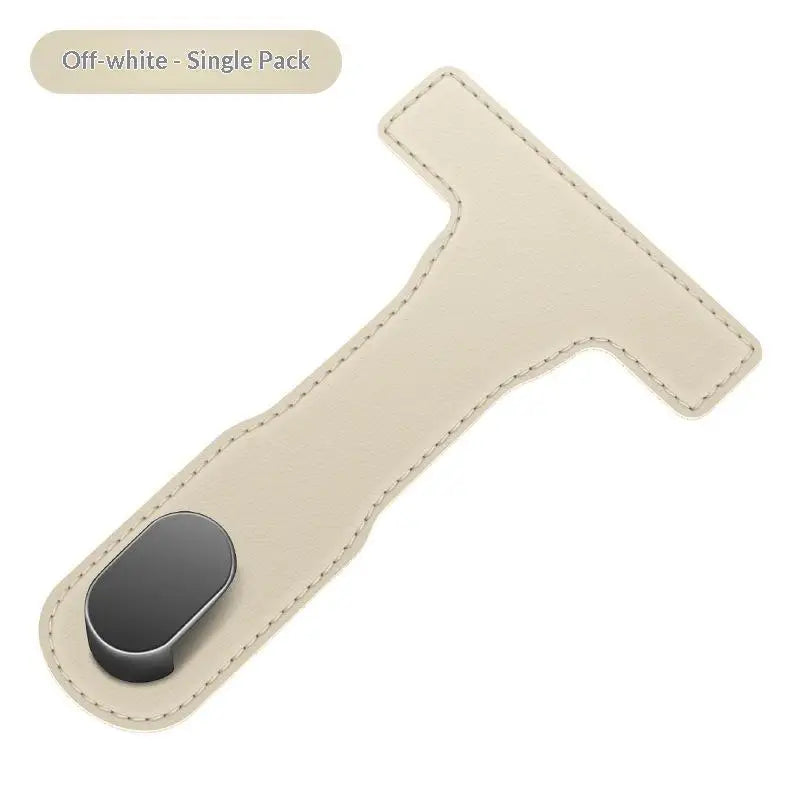 Car Glove Box Purse Hook Universal Hidden Car Hook PU Leather Hanging Hooks Interior Seat Back Hanger Hook Accessories Oasis Select Beige