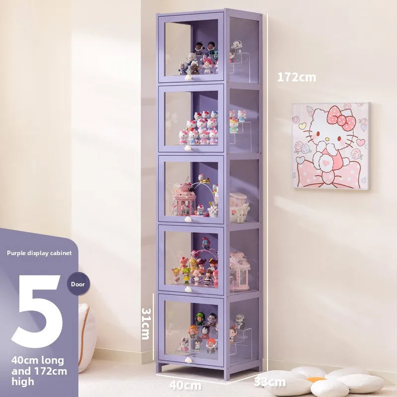 New Doll Storage Doll Doll Display Cabinet Transparent Shelf Display Box Baby Cabinet Pain Cabinet Rack Oasis Select Fifthfloor40