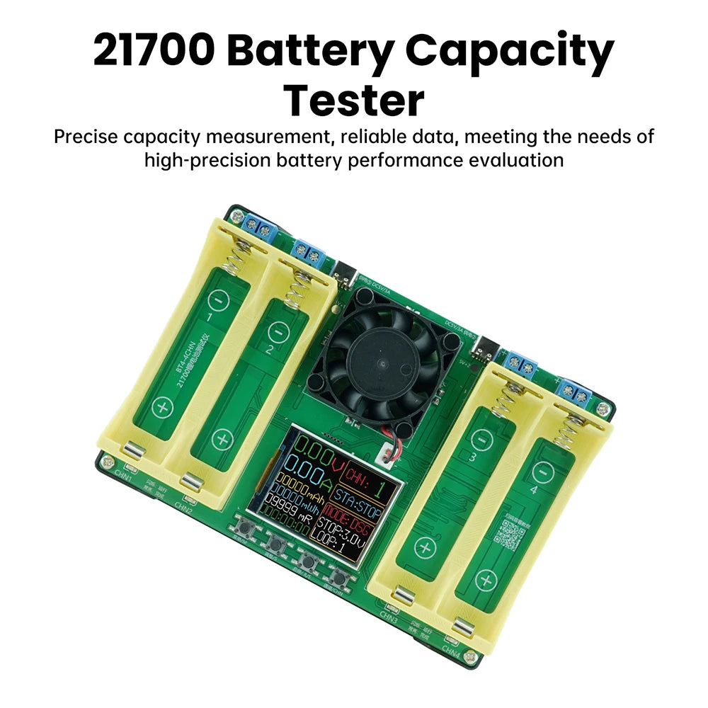 21700 Lithium Battery Capacity Tester Module MAh MWh Digital Battery Power Detector Module 21700 Battery Tester Type-C Oasis Select