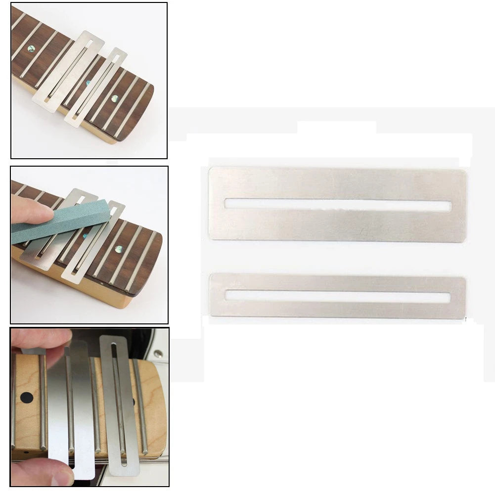 2 Pcs Guitar Fretboard Guard Fingerboard Protector Tool For Guitar Bass Luthier Tools Stainless Steel Bass Fingerboard Guard Oasis Select
