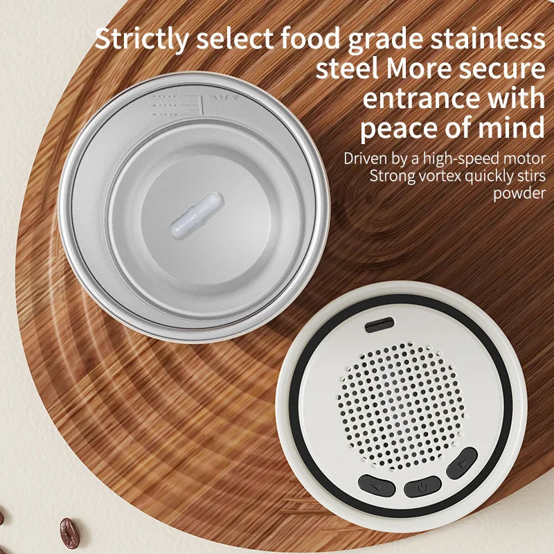 Automatic mixing electric temperature measurement, magnetic music Bluetooth portable coffee milk cup shaker cup tumbler Oasis Select