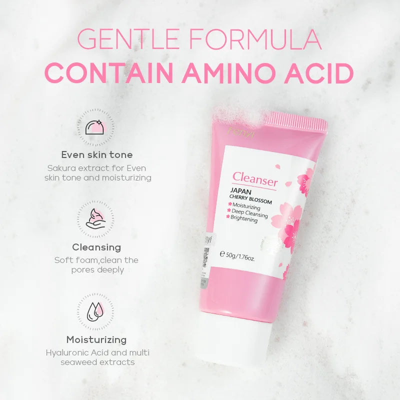 Vitamin C Facial Cleanser Deep Cleansing Moisturizing Blackhead Removal Gentle Foam Hydrating Non-Drying Face Wash Cleanser Oasis Select