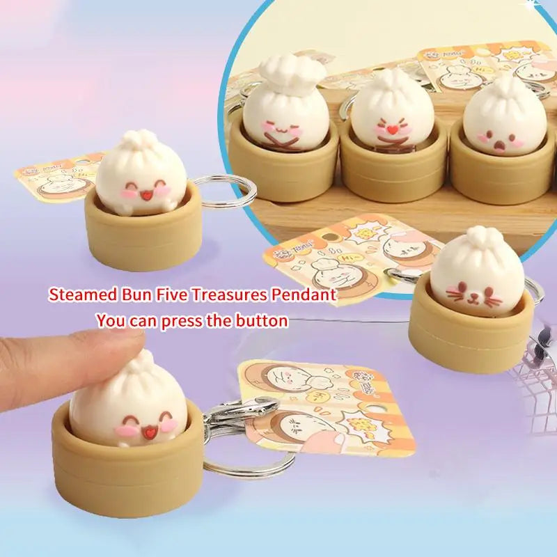 Cute Squishy Clicker Keychain – Slow Rebound Fidget Toy Pendant Novelty Fidget Keychain Oasis Select