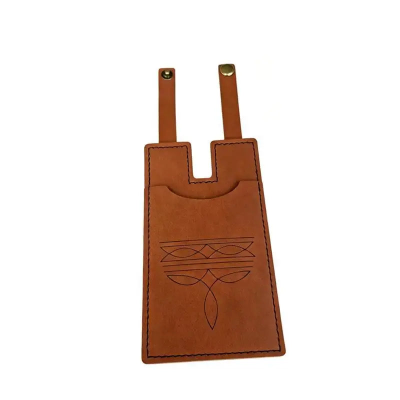 PU Leather Luggage Tags Embossed Design Sturdy Snap Closure Perfect For Travel Suitcase ID Holder Multiple Color Options Oasis Select A