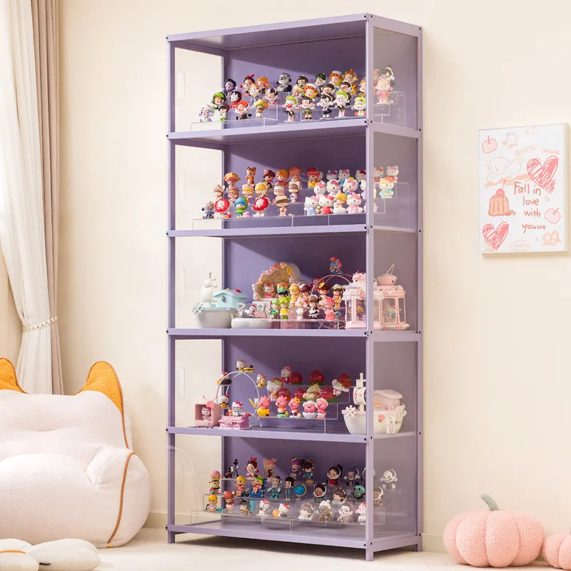Figure display cabinet Transparent pain cabinet Suitable for Lego model building block Toy doll bag blind box storage rack Oasis Select