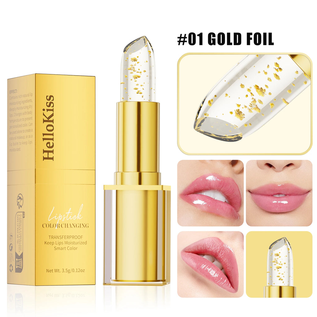 Hello Kiss Color-Changing Crystal Jelly Lip Balm | Pearlescent