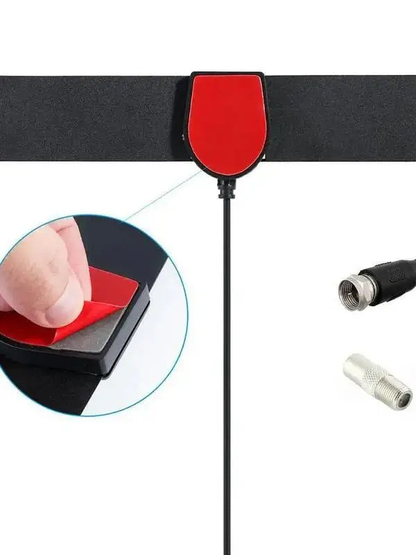 Mini DVB-T2 high-gain digital television antenna – an amplifier antenna designed for 1080p digital HD television use in indoor e Oasis Select black