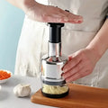 Manual Garlic Chopper Garlic Crusher Pressing Handheld Food Chopper Slicer Vegetable Cooking Crusher Gadgets Kitchen Accessories Oasis Select as pic
