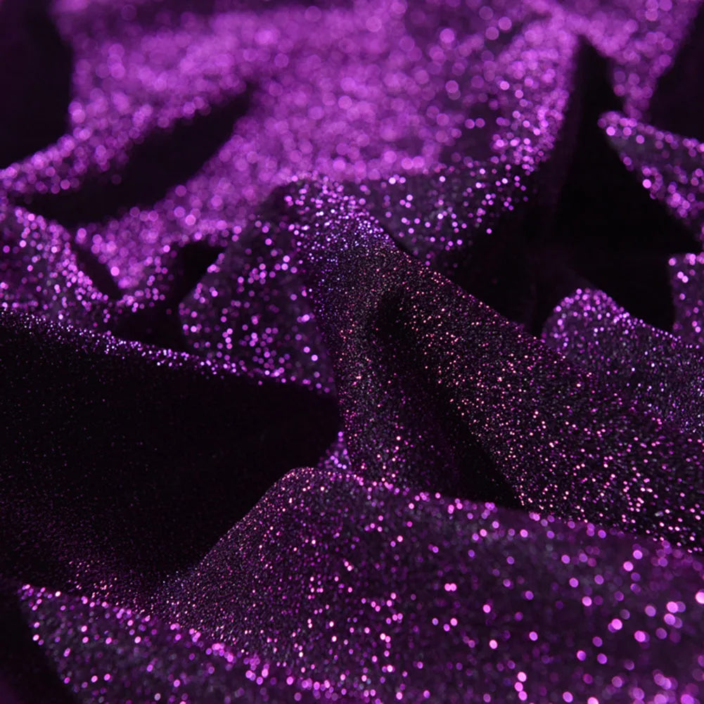 Starry Shiny Glitter Fabric 1.5x1.5m for DIY Projects Sewing Crafts Wedding Backdrops Dolls and Curtain Making Oasis Select G