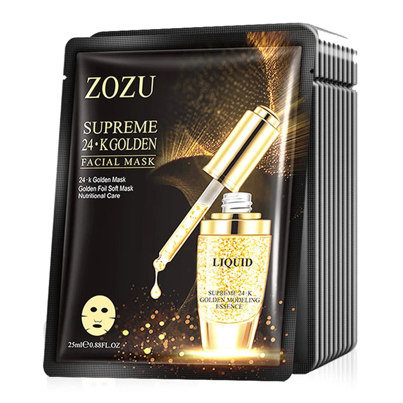 BIOAOUA 24K Gold Face Mask – Anti-Aging Hydrating Sheet Mask Gold Sheet Mask Oasis Select