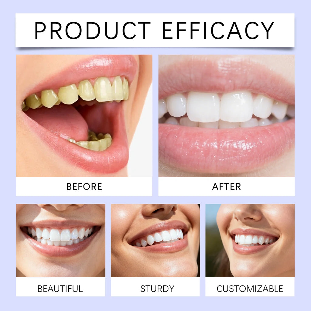 Purple Teeth Whitening Strips Oral Cleaning Removal Gel Improve Dental Yellowing Oral Care, for Lasting Bright Smile Oasis Select